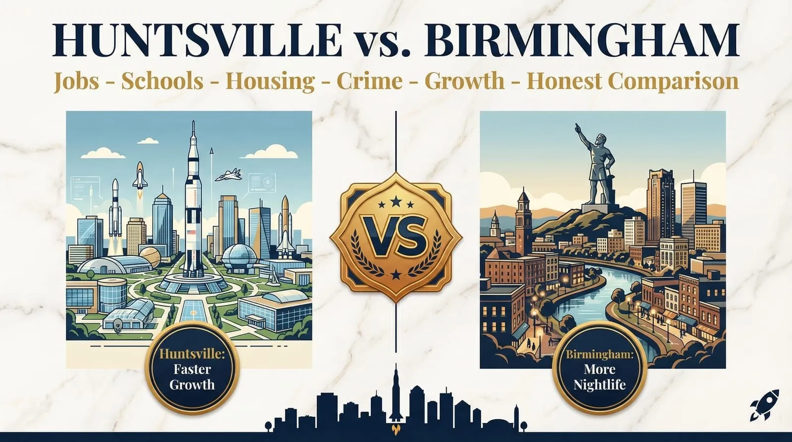 Huntsville, AL vs. Birmingham: Honest Comparison