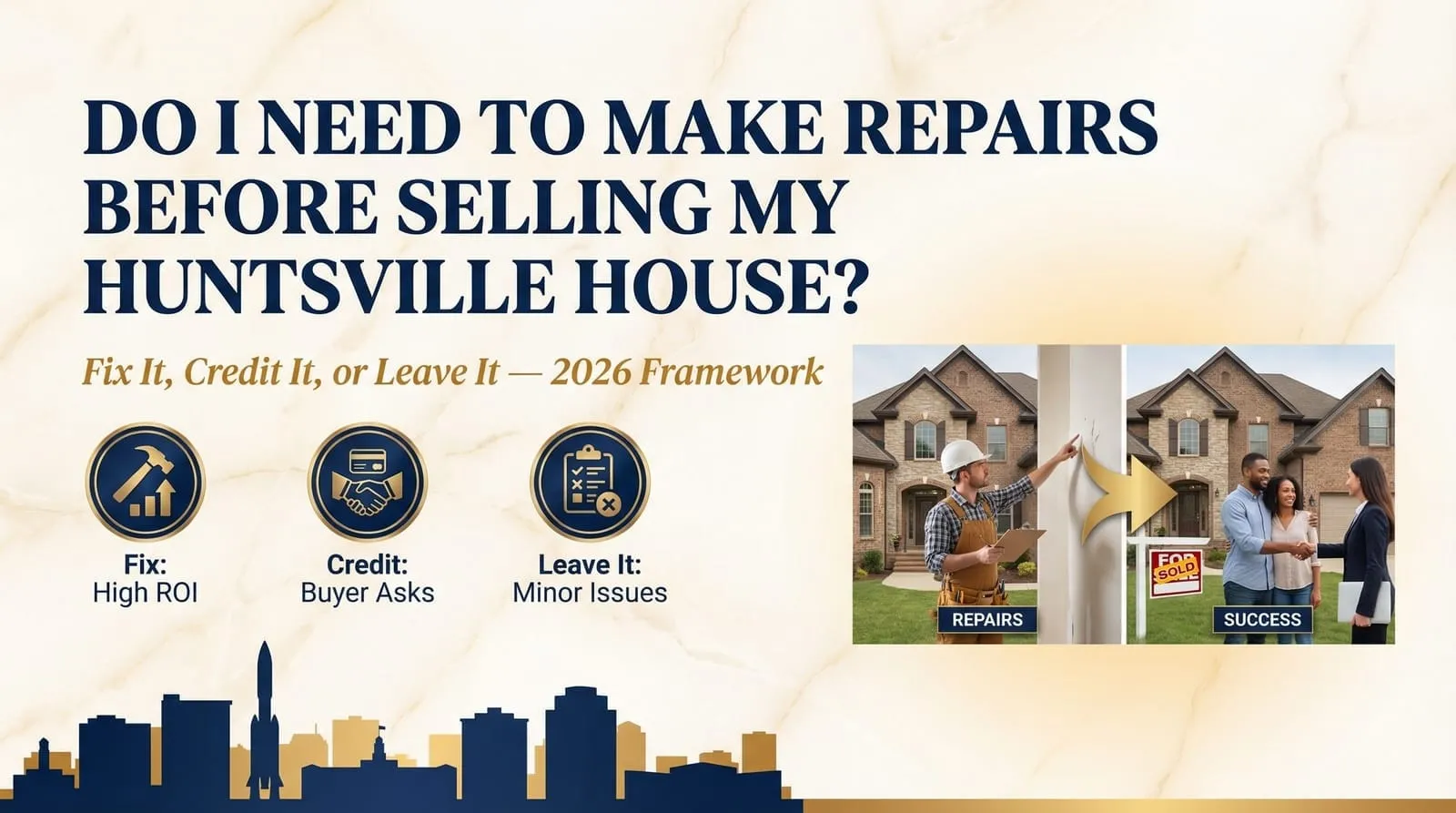 Do I Need to Make Repairs Before Selling My Huntsville House?